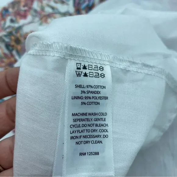 RACHEL ROY Women’s Skirt Medium Floral Print Tiered Maxi Lined Pull On - Picture 5 of 8